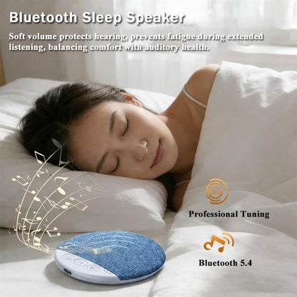 2026 New Bluetooth Sleep Pillow Speaker, Wireless White Noise Pillow Speaker with Timer, Ultra-Thin Stereo Bass Private Sleep Speaker for Adults Kids