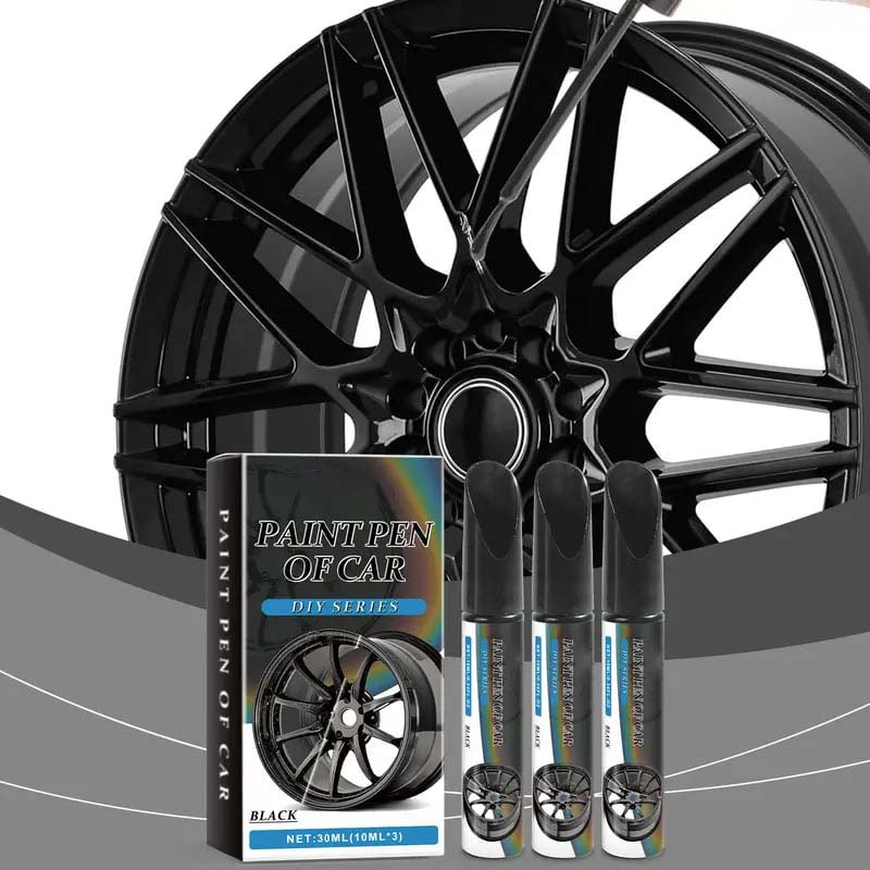 🔥Hot Sale 49% off🌟🖊️ Wheel Scratch Repair Pen 3‑Pack, Alloy Rim Curb Rash Touch‑Up Paint Pen, Quick DIY Wheel Scratch Remover