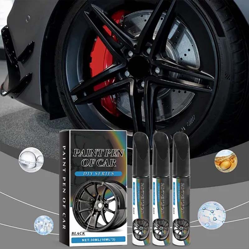 🔥Hot Sale 49% off🌟🖊️ Wheel Scratch Repair Pen 3‑Pack, Alloy Rim Curb Rash Touch‑Up Paint Pen, Quick DIY Wheel Scratch Remover